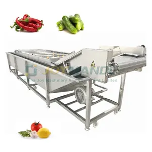 Commercial Air Bubble Red Green Bell Pepper Washing Cleaning Machine Pepper Washer Machine Pepper Washing Drying Machine