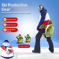 Ensemble de protections de ski en éponge Little Tortoise, protection des coudes, des hanches et des genoux, protection d'hiver pour le snowboard, double ski, jouet en peluche parent-enfant