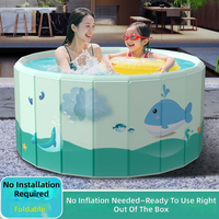 Piscina Plegable de PVC Grande para Niños, para Recién Nacidos, Interior, Exterior, Jardín, Entretenimiento en el Hogar, Hecha en China