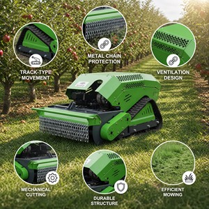 Tosaerba Cingolato <span class=keywords><strong>a</strong></span> Motore 13HP 4 Tempi Benzina/Diesel con Protezione <span class=keywords><strong>Catena</strong></span> in Metallo per Pendenze Ripide, Frutteti e Fattorie - Vendita Calda - Product Image 1