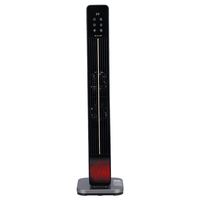 Ventilateur Chauffant Électrique Portable Autonome 2200W avec Effet Flamme 3D, Mini Élément Chauffant PTC, Éclairage Thermostatique Réglable 300-399