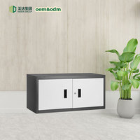 Archivador Moderno Plegable y Convertible de Acero Reforzado con Doble Puerta, Cerradura con Llave y Dos Cajones para Oficina Comercial u Hogar