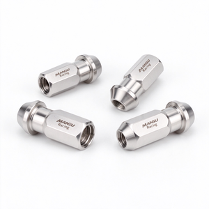 น็อตล้อรถแข่งแบบฟอร์จ SUS316 ขนาด 45 มม. M12 M14 แบบ Cone Seat สำหรับอัพเกรดรถแข่ง - Product Image 1
