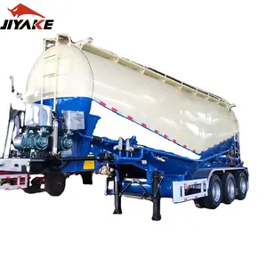 Ağır çin 3 aks 40 45 Cbm kuru toplu çimento tankları uçucu kül/un/toz malzeme taşıma tankeri kamyon yarı römorku
