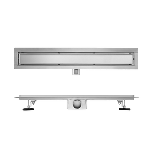 <span class=keywords><strong>Drain</strong></span> mural rectangulaire en acier inoxydable avec grille, insert de carrelage, <span class=keywords><strong>drain</strong></span> de douche linéaire pour salle de bain - Product Image 5