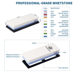 Pietra <span class=keywords><strong>per</strong></span> <span class=keywords><strong>Affilare</strong></span> ad Acqua Premium, Miglior Pietra Umida <span class=keywords><strong>per</strong></span> <span class=keywords><strong>Affilare</strong></span> Coltelli, Pietra <span class=keywords><strong>per</strong></span> <span class=keywords><strong>Affilare</strong></span> Coltelli a Doppia Faccia - Product Image 2