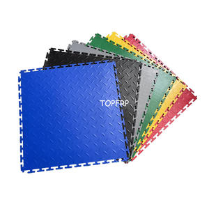 Carreaux de sol modulaires en PVC haute résistance à usage intensif Revêtement de sol en PVC à emboîtement Garage Entrepôt Carreaux de sol en PVC - Product Image 1