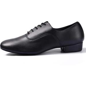 Chaussures de danse latine Dynadans pour homme en cuir véritable, talon plat, pour salsa, tango, valse - Product Image 4