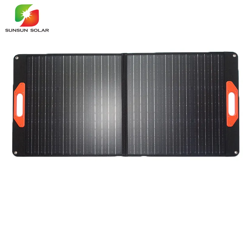 Multi Purpose Solar Laptop Charger Foldable Portable Solar Panel 100w Folding Solar Panel For Phone