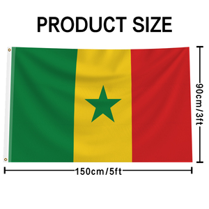 Drapeaux du Sénégal en Tissu Polyester Premium 90x150cm (3x5FT) – Couleurs Vives – Personnalisé pour l'Industrie <span class=keywords><strong>Automobile</strong></span> <span class=keywords><strong>et</strong></span> des Assurances – Meilleur Prix en Gros - Product Image 6