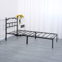 Modernes Design Klappbett mit Stauraum, Metallrahmen mit LED-Beleuchtung, Schmiedeeisen-Bettgestell & Fernbedienung
