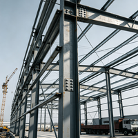 Usine à structure légère en acier ignifuge, atelier industriel durable à ossature métallique pour usine de transformation chimique