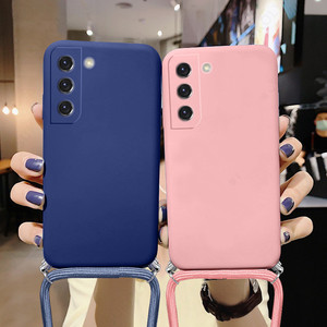 Funda de teléfono móvil Samsung S22 S20 Ultra, collar de silicona con cordón, cubierta trasera para llevar en <span class=keywords><strong>el</strong></span> hombro - Product Image 6