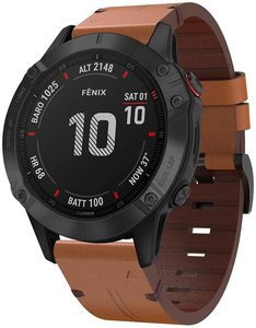 <span class=keywords><strong>Correa</strong></span> de Reloj de Cuero Genuino de 20mm/22mm/26mm de Fácil Colocación, Repuesto para Reloj Deportivo <span class=keywords><strong>Garmin</strong></span> <span class=keywords><strong>Fenix</strong></span> 6s/6/6X - Product Image 6