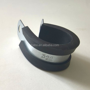 <span class=keywords><strong>AD28</strong></span> Installation facile, résistant à la rouille, disponible en toutes tailles, tube flexible en acier galvanisé avec collier de serrage en forme de R en caoutchouc - Product Image 6