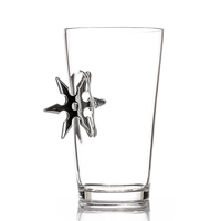500ml. Calibre 50 Pinte Verre Fait Main Intégré Cuivre Borosilicate En Verre De Balle