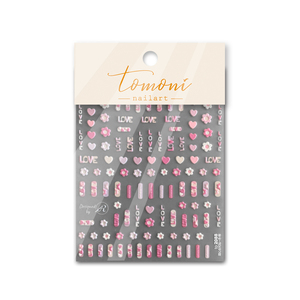 <span class=keywords><strong>2022</strong></span> nouveaux designs Nail art autocollants 5D en relief rose doux fille amour <span class=keywords><strong>gel</strong></span> ongles autocollants pour la décoration des ongles - Product Image 2