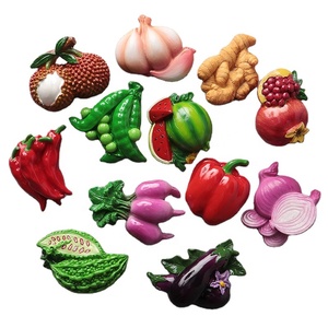 Autocollants magnétiques pour réfrigérateur, fruits et légumes 3D mignons, design personnalisé, impression, aimants de réfrigérateur imperméables - Product Image 1