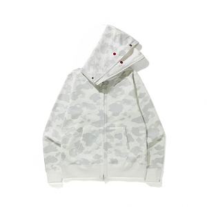<span class=keywords><strong>Sudadera</strong></span> con Capucha y Cremallera Completa de Tiburón Camuflaje Bape de Calidad Superior para Hombre, 100% Algodón, Estilo Urbano - Product Image 1