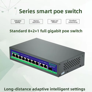 <span class=keywords><strong>11</strong></span> cổng đầy đủ <span class=keywords><strong>Gigabit</strong></span> ethernet PoE chuyển đổi với QoS 8 + 2 + 1 tiêu chuẩn cung cấp điện - Product Image 5