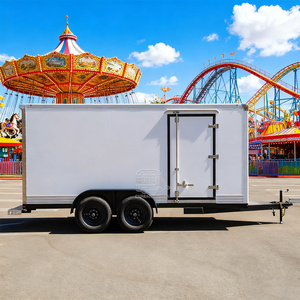 Semi-remorque frigorifique à 4 roues fermée pour le transport d'aliments congelés et le stockage en chambre froide - Product Image 1