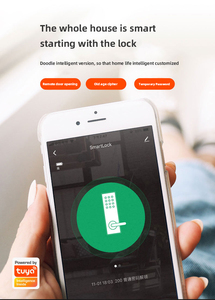 Cerradura Inteligente <span class=keywords><strong>Navicat</strong></span> Impermeable con Wifi, Aplicación Tuya, Cerradura Biométrica para Puerta, Manija de Puerta con Huella Dactilar, Cerradura Digital sin Llave Ttlock - Product Image 2