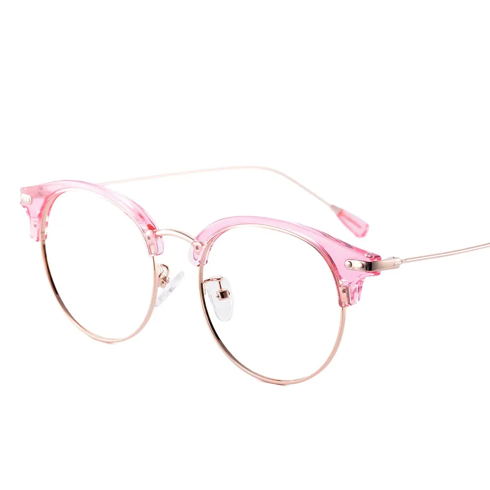 Fashion Retro women's eyeglasses frames Optical Round Glasses Frame for Women Myopia Prescription glasses Korean eyewear 2021