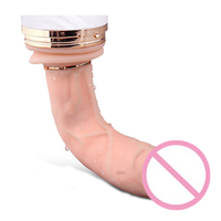 Ferngesteuerter Vibrations-Dildo mit Automatischer Teleskopfunktion für Damen-Sexmaschine, Beheizter G-Punkt-Vibrator, Künstlicher Penis-Dildo
