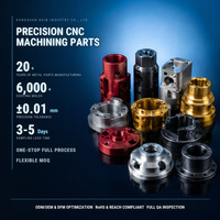Komponen Aluminium Hex Standoff Berulir yang Dibuat dengan Mesin CNC, Komponen Custom Hasil Bubut dengan Wire EDM untuk Perakitan Lengan Robot