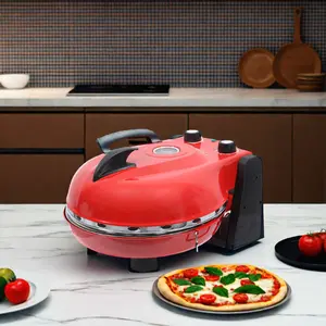 1200 Вт, 12-дюймовая домашняя столешница, небольшая каменная печь для пиццы, мини-маленькая печь для пиццы, электрическая машина для приготовления пиццы