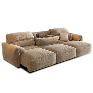 Sofá de Chenilla con Forma de Oreja de Elefante, Eléctrico, de Tres Plazas, Cuadrado, Relleno de Esponja, Multifuncional, Dos en Uno, Sin Necesidad de Montaje en Pared, para Sala de Estar - Product Image 6