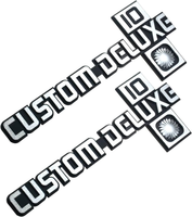 Emblème personnalisé pour véhicule électrique, badge électroplaqué 3D à design divisé pour scooter avec support auto-adhésif