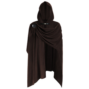 Offre Spéciale : Cape Médiévale en Velours Côtelé avec Broche – Manteau de Cosplay Chevalier de la Mort, Halloween, Renaissance, Pirate, Ranger - Product Image 4