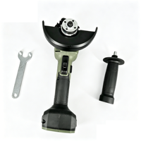 Meuleuse d'angle sans fil à entraînement direct, moteur sans balais lithium-ion industriel portable 1050W, vitesse variable, interrupteur à palette 125mm
