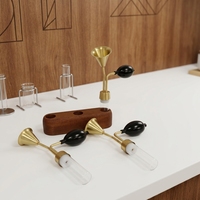 Customized 60ml Gold Brass Essential Oil Smelling Bottle, Fragrance Tester for SPA & Beauty Salon