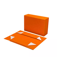 Boîte cadeau en papier à fermeture magnétique noir mat personnalisé pour vêtements, emballage rectangulaire pliable de vêtements