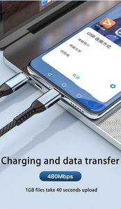 3FT/6FT 100W USB <b>C</b> <b>to</b> <b>C</b> <b>Cable</b> Quick Charging Data <b>Cable</b> <b>Type</b> <b>C</b> Nylon Braided Cord Fast PD Charging for Laptop Mobile Phone - Product Image 4