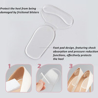 Lot de 16 coussinets de gel antidérapants réutilisables pour talons hauts – Semelles intérieures pour la plante des pieds