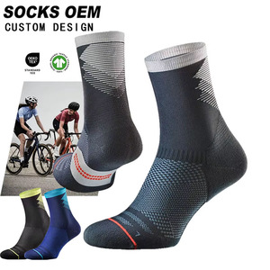 Calzini da Ciclismo da <span class=keywords><strong>Uomo</strong></span> Traspiranti Assorbenti Antiscivolo ad Alta Elasticità per Mountain Bike e Sport Personalizzati - Product Image 1