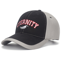 Gorra de Béisbol Estructurada de 6 Paneles con Costuras en Contraste y Bordado de Alas, Logotipo Personalizado, Fabricante OEM ODM, Proveedor Mayorista, Sombreros al por Mayor