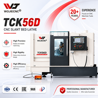 Tour CNC composite TCK56D pour fraisage et tournage de précision, dispositif intégré avec système de servomoteur multi-axes