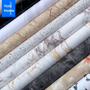 วอลล์เปเปอร์พีวีซีลายหินอ่อนมีกาวในตัวกันน้ำมันพื้นหลังทีวีสติกเกอร์ติดผนังห้องน้ำผนัง - Product Image 1