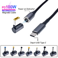 100W Universal Laptop Netzteil anschluss Magnet kabel USB C Typ C zu DC Power Jack Adapter Schnell ladekabel Konverter