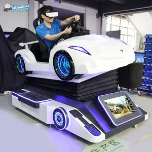 YHY Factory Popular 3D Cool Shape Amusement Park Virtual Reality Racing Game Vr Simulator 9D