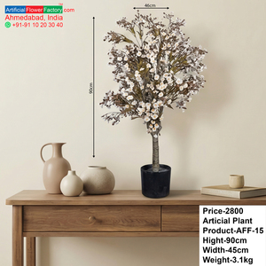 Árbol de Flores de Cerezo Artificial, Planta Decorativa, Planta Artificial en Maceta para Interiores y Exteriores, Decoración para el Hogar, Eventos y Bodas - Product Image 6