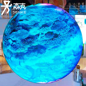 หน้าจอแสดงผล LED ทรงกลม P1.8 P1.9 P2 P2.5 P3 P4 สำหรับใช้งานภายในและภายนอกอาคาร รูปทรงกลม รูปทรงไม่สม่ำเสมอ วิดีโอ 3 มิติ สีสันสดใสจากจีน - Product Image 3