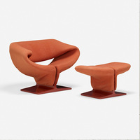 Fauteuil de salon moderne en bois massif avec ruban en forme de cœur et cadre en acier inoxydable, modèle Yimu 655