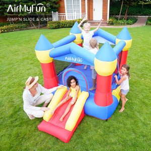 Vente en gros de châteaux gonflables avec toboggan en tissu Oxford pour jardin, Brincolines Inflables Para Fiesta, Huepfburg cousu, certifié ASTM EN71 - Product Image 5