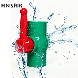 Válvula de bola de PVC de 3/4 pulgadas de Bangladesh, con extremo roscado y extremo de inserción tipo manguito, válvula de plástico disponible en tamaños de 1/2 a 4 pulgadas, con certificado ROHS. - Product Image 2