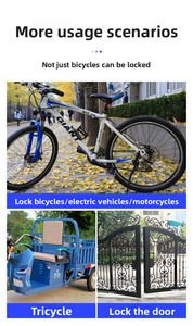 Candado para Scooter Eléctrico, Candado Resistente para Bicicleta, Antirrobo, <span class=keywords><strong>Cadena</strong></span> de Acero de Aleación de 8 mm, 90 cm, Antirrobo, con Llave, para Bicicleta Eléctrica y Bicicleta - Product Image 5
